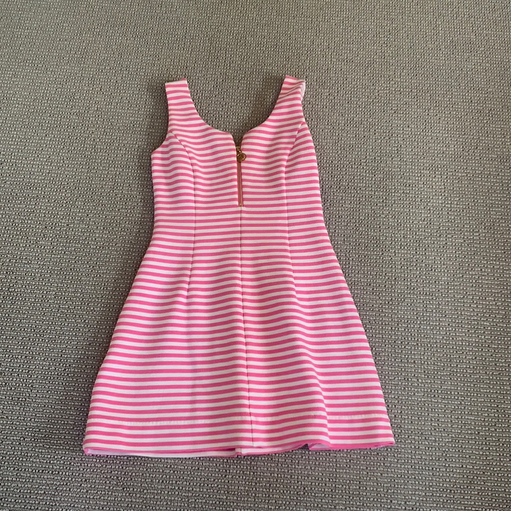 Lilly Pulitzer Dress - Front Gold Zipper
